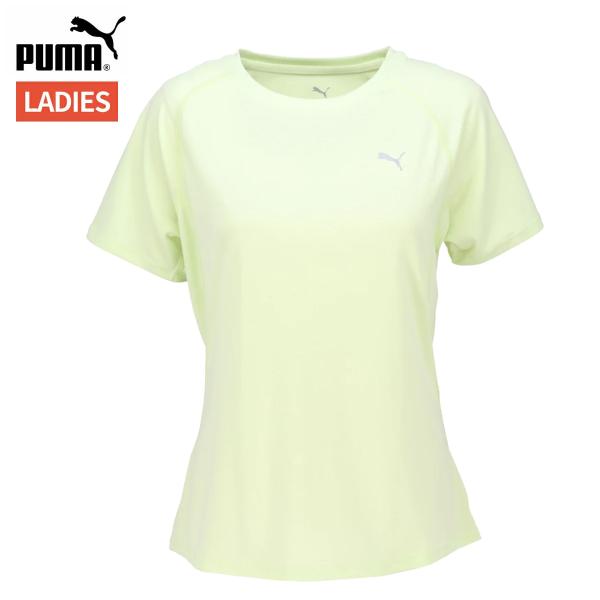 プーマ PUMA ラン ヴェロシティ 半袖 Tシャツ レディース 春 夏 イエロー 黄色 スポーツ ...