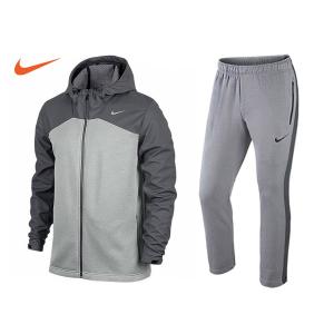ナイキ NIKE メンズ 上下セットTHERMA−FIT KO シールド チェーンメール フルジップ フーディ トレーニング セットジャケット パンツ アウトレット セール