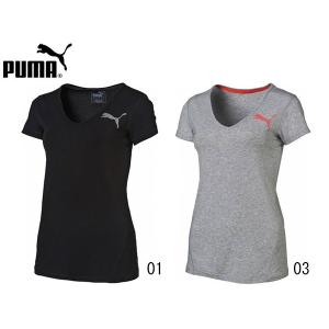 プーマ PUMA レディース Vネック SS TEE スポー...