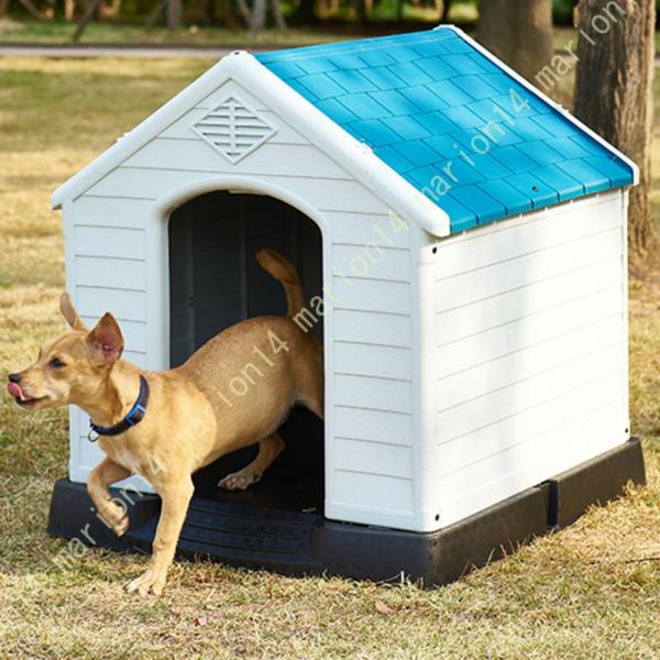 いぬ小屋 犬舎 屋外 小型犬 防水 ドックハウス シェルター 北欧 ペットハウス 組み立て型 柴犬用...
