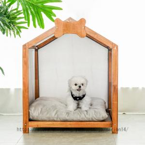 [JUI3N] 田園風 犬小屋 中小型犬用 犬舎 木製 ペットハウス 通気性犬舎 ドッグハウス 組み立て簡単 防水素材 防風 防雨 換気 さびない 耐久性 洗える 四季通用