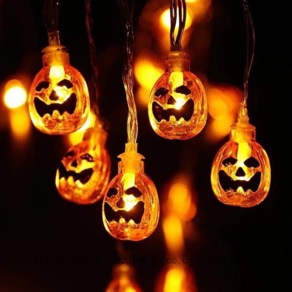 ストリングライト ハロウィン飾り LED パンプキンライト 防水 Halloween装飾 パーティー...