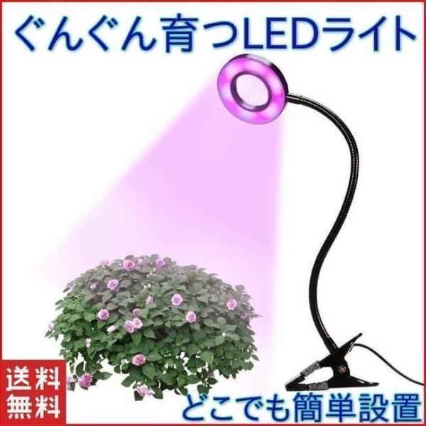 植物 ライト LED クリップ式 USB充電 観葉植物 多肉植物　おしゃれ インテリア 育成 成長促...