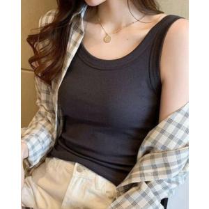 タンクトップ リブ   締め付けない 楽(2)