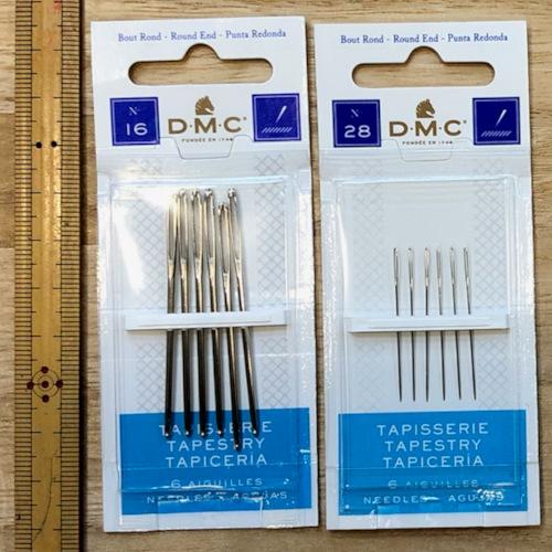 メール便可　 DMC 刺繍針 タペストリー針(Round end)　TAPESTRY　6本入り＊サイ...