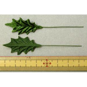 メール便可 ヒイラギの葉 大 10枚 全長約10.8cm 造花 クリスマス