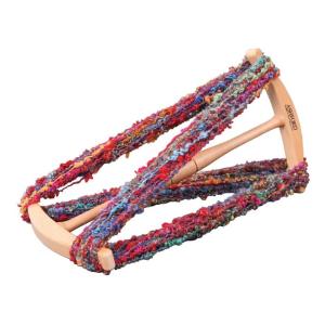 糸紡ぎ機　ボックスチャルカ　インド製 糸を紡ぐボックスチャルカ 糸車 コーティングなし : つむぎ