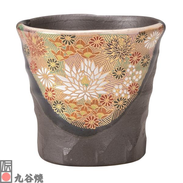 九谷焼・焼酎カップ 金花詰