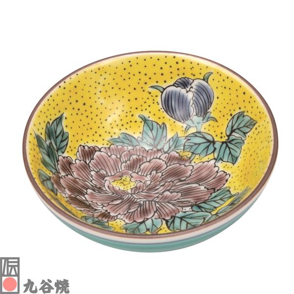 九谷焼・平盃 吉田屋牡丹