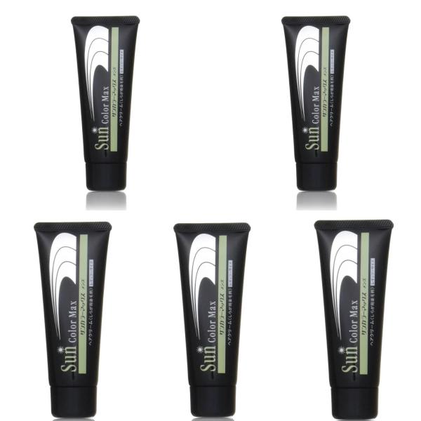 サンカラーマックス ブラック メンズ ヘアカラーリング 主に男性用 75gx5本 白髪染め