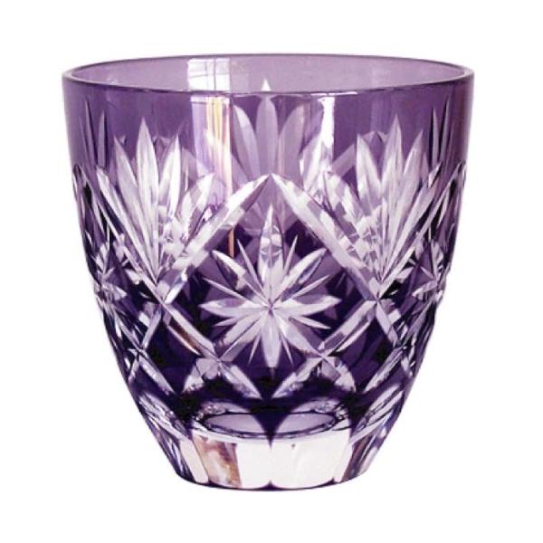 田島硝子 江戸紫切子 ぐい?・星切子 紫