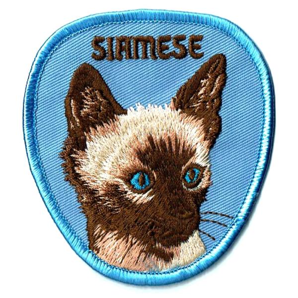 ネコ ワッペン SIAMESE