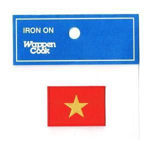 ベトナム 国旗 ワッペン SS アイロン接着｜markers-patch