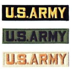 ミリタリーワッペン US ARMY タブ アイロン接着