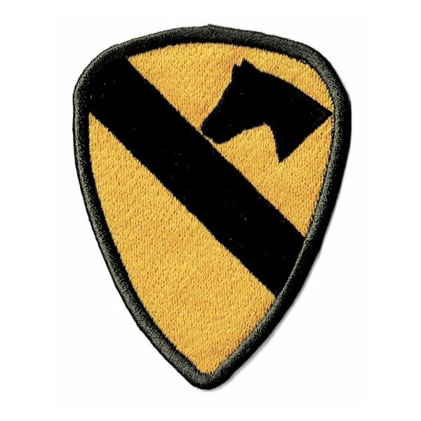 刺繍 ワッペン ミリタリー 第1 騎兵師団M ODロック アイロン接着 おしゃれ オリジナル ブラン...