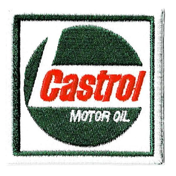 アメリカン雑貨 レーシング パッチ エンブレム 刺繍 Castrol アイロン接着 ワッペン