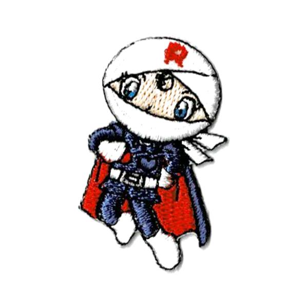 アンパンマン キャラクター 刺繍 ミニ ワッペン シール アップリケ アイロン接着 ロールパンナ