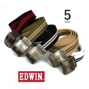 ゴルフベルト 安全 ベルト EDWIN エドウイン 日本製 ロングガチャベルト ライン デザイン メンズ レディース 兼用｜markers-patch