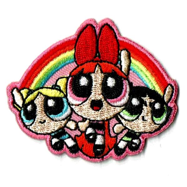 ワッペン キャラクター パワーパフガールズ レインボー