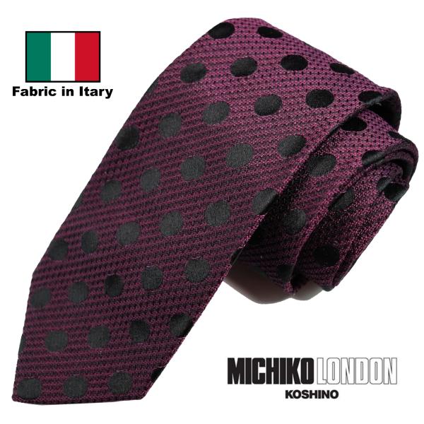 イタリア生地 日本縫製 Fabric in Itary ネクタイ ブランド MICHIKO LOND...