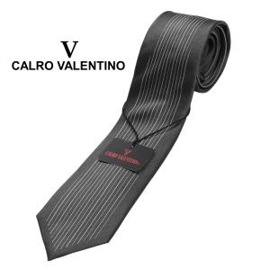 CALRO VALENTINO カルロバレンチノ ブランド ネクタイ パネル柄 大剣幅 約7cm スリム ナロータイ メンズ レディース兼用 シルク100% CV-0001-B グレー｜markers-patch