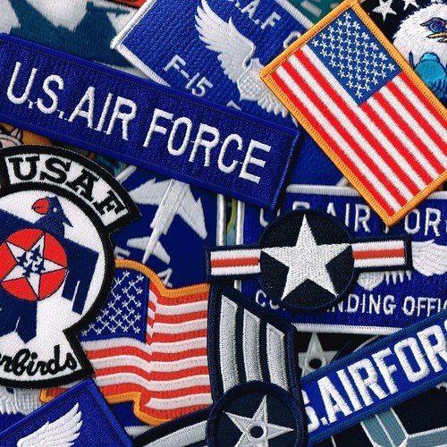 面ファスナー ベルクロパッチ マジックテープ メス無し 福袋 刺繍 ワッペン ミリタリーパッチ 米空...