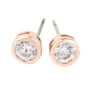 SWAROVSKI（スワロフスキー） ピアス 一粒 18金 ピンクゴールド