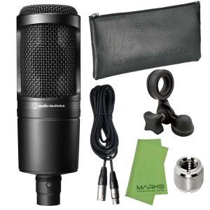 500円OFFクーポン／audio-technica AT2020 + TRUE DYNA TDXLR-05 + マークスオリジナルクロス セット　コンデンサーマイク［宅配便］【区分B】｜マークスミュージック