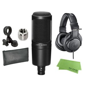audio-technica AT2020 + ATH-M20X　コンデンサーマイク ヘッドホン