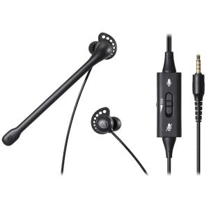 audio-technica ATH-202COM BK ブラック  ヘッドセット【区分A】｜マークスミュージック