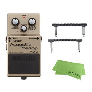 BOSS Acoustic Preamp AD-2 + WARWICKパッチケーブル2本 セット［マークス・オリジナルクロス付］［宅配便］【区分A】｜marks-music