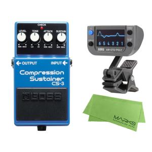 BOSS Compression Sustainer CS-3 + KORG AW-OTG-POLY + マークスオリジナルクロス セット　コンパクトエフェクター ［宅配便］【区分A】｜marks-music