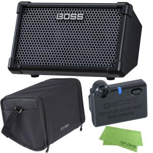 BOSS CUBE STREET II BLACK［CUBE-ST2］+ 純正キャリングバッグ CB-CS1 + BT-DUALセット  Battery-Powered Stereo Amplifier ［宅配便］【区分E】｜マークスミュージック