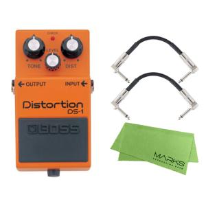 BOSS Distortion DS-1 + WARWICKパッチケーブル2本 セット［マークス・オリジナルクロス付］　コンパクトエフェクター［宅配便］【区分A】｜marks-music