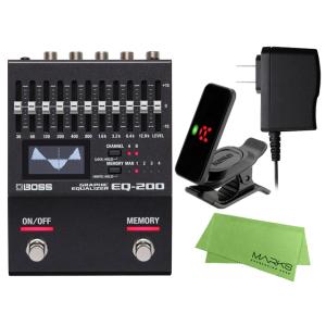 BOSS EQ-200 + 純正ACアダプター PSA-100S2 + KORG Pitchclip...