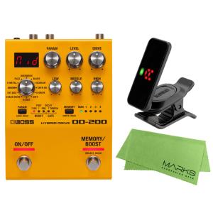 BOSS OD-200 + KORG Pitchclip 2 PC-2 + マークスオリジナルクロス...