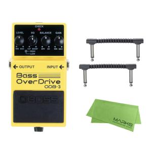 BOSS Bass OverDrive ODB-3 + WARWICKパッチケーブル2本 セット［マークス・オリジナルクロス付］　コンパクトエフェクター［宅配便］【区分A】｜marks-music