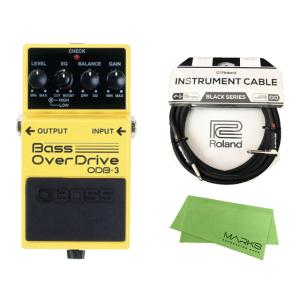 BOSS Bass OverDrive ODB-3 + Roland ケーブル セット［マークス・オリジナルクロス付］　コンパクトエフェクター［宅配便］【区分A】｜marks-music