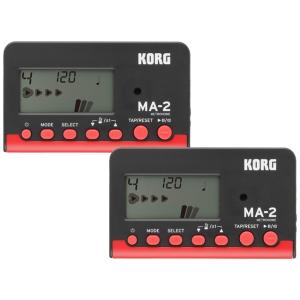 【まとめ買い】KORG MA-2 ブラック＆レッド MA-2-BKRD ２個セット　メトロノーム <メール便利用>【区分YC】｜marks-music