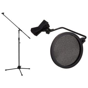 KC MBCS/BK ブラック + KIKUTANI PO-5S セット　マイクスタンド／ポップブロッカー