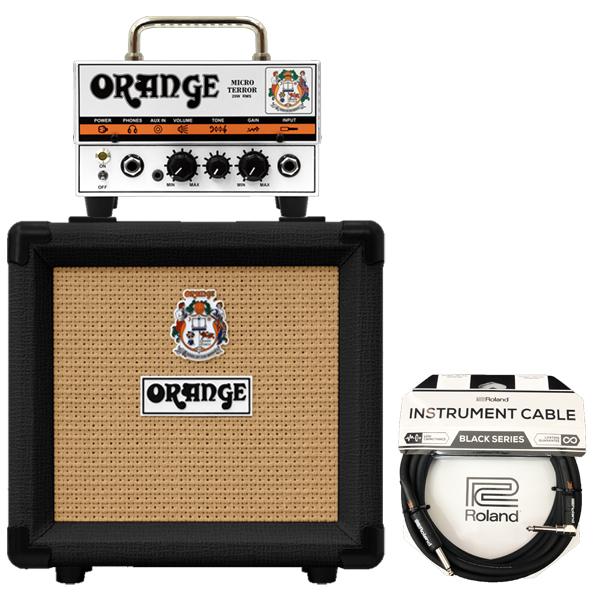 ORANGE PPC108 BK + Micro Terror Rolandケーブル セット　ギター...