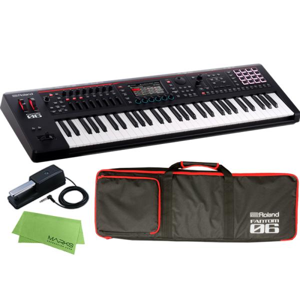 <専用ソフトケース付>Roland FANTOM-06 + ダンパーペダル DP-10 セット  6...