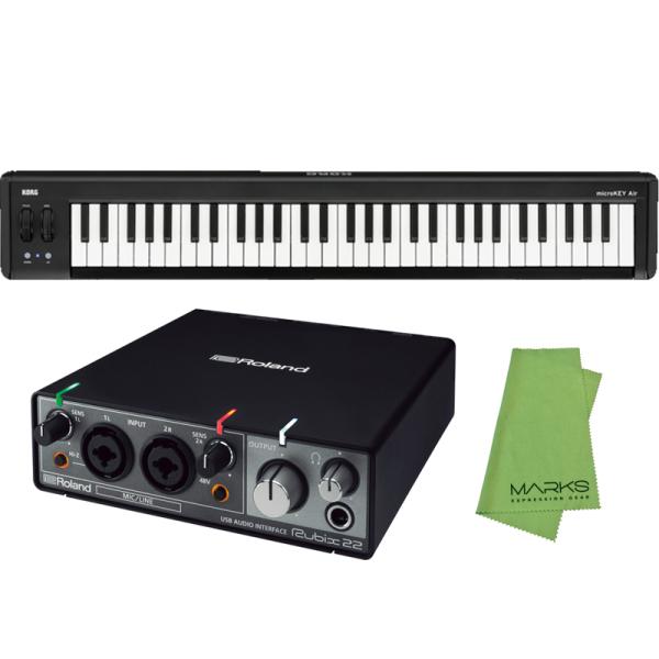Roland Rubix22 + KORG microKEY2-61AIR セット　オーディオインタ...