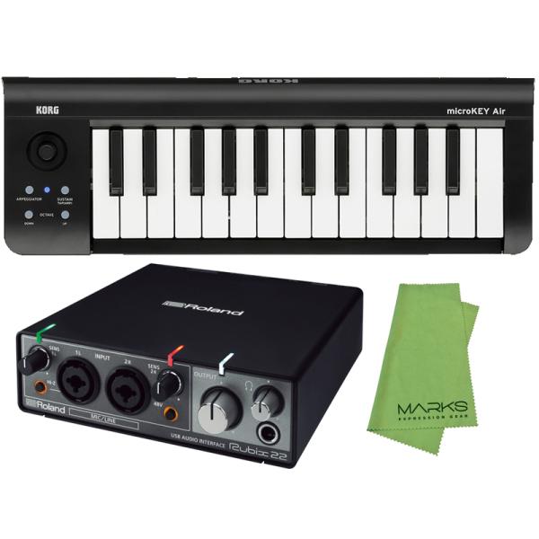 Roland Rubix22 + KORG microKEY2-25AIR セット　オーディオインタ...