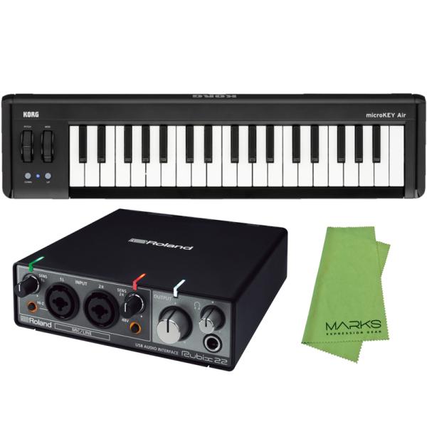 Roland Rubix22 + KORG microKEY2-37AIR セット　オーディオインタ...