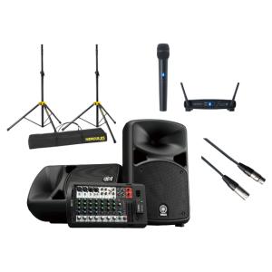 【HERCULES スピーカースタンド＋ワイヤレスマイク付】YAMAHA STAGEPAS 400B...