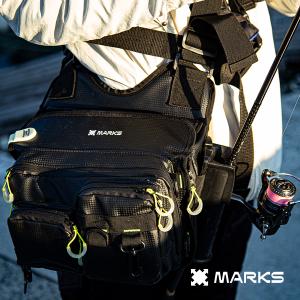 釣り バッグ 防水 フィッシングバッグ アジングバッグMX PRO ロッドホルダー付き 大容量｜marks-store