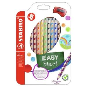 かきかた色鉛筆 イージーカラー・右利き用 12色セット 持ち方学習色鉛筆 4.2mm/STABILO(スタビロ)｜marks