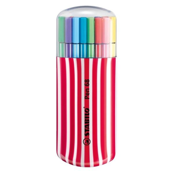 ペン 68  20色セット ゼブラ 水性ペン 水性インク 1mm フェルトチップ ベンチレーションキ...