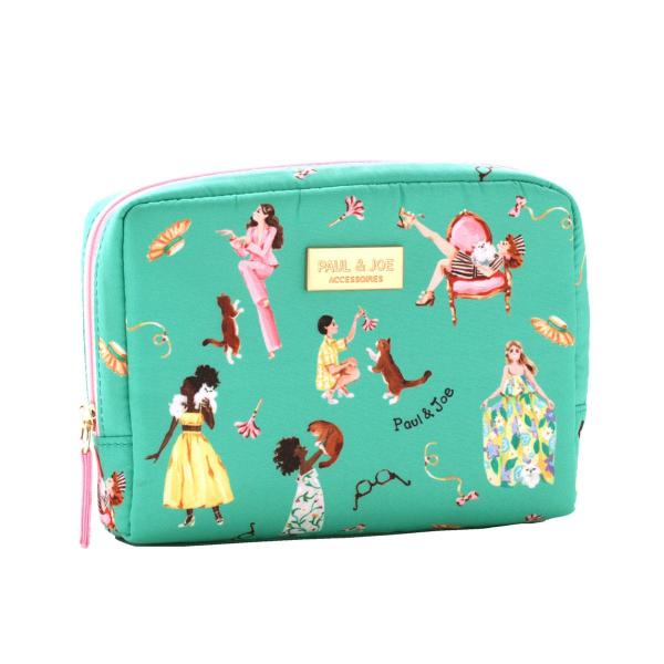 ポール ＆ ジョー アクセソワ ポーチ ＜ガールとジプシー＆ヌネット / グリーン＞小物入れ 化粧ポ...